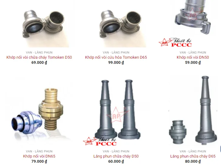Các sản phẩm van lăng phun của An Phúc