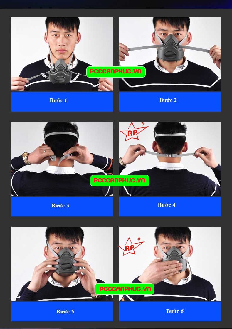 Cách đeo mặt nạ phòng độc đúng cách