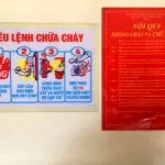 Bảng báo giá nội quy tiêu lệnh chữa cháy tại An Phúc