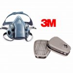 Bộ Mặt nạ phòng độc 3M 7501 + Phin lọc 3M 6003 + tấm lọc + nắp giữ 3M bộ hoàn hảo