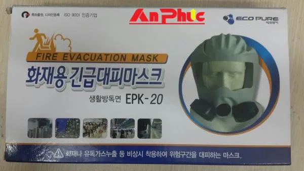 Mặt nạ phòng khói trùm đầu thoát hiểm EPK-20