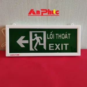 Đèn Exit thoát hiểm Kentom 2 mặt