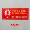 Bảng hiệu nơi để bình chữa cháy mica Bảng hiệu nơi để bình chữa cháy mica