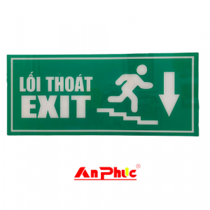 Biển exit thoát hiểm dạ quang