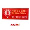Bảng hiệu nơi để bình chữa cháy mica