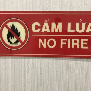 Bảng cấm lửa dạ quang