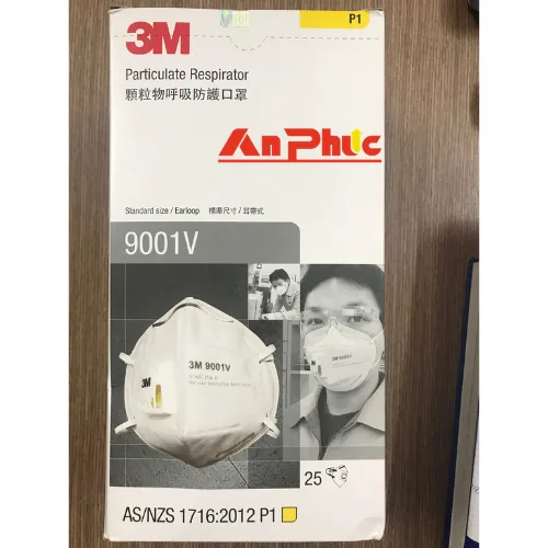 Khẩu trang lọc bụi mịn 9001V hàng 3M Khẩu trang lọc bụi mịn 9001V hàng 3M