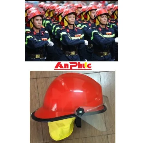 Mũ chống cháy phủ gáy vải màu vàng