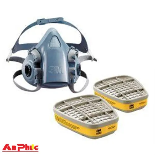 Combo mặt nạ phòng độc 7501 kèm phin lọc 6003