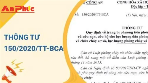 THÔNG TƯ 150 QUI ĐỊNH TRANG BỊ THIẾT BỊ PHÒNG CHÁY CHỮA CHÁY