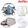 Mặt nạ phòng độc 3M 7501 + Phin lọc 3M 6001 + tấm lọc + nắp giữ