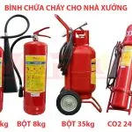 Review 3 loại bình chữa cháy chuyên dùng cho kho xưởng