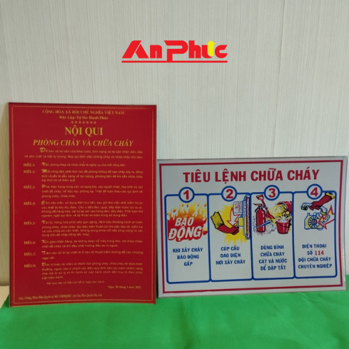 Nội quy tiêu lệnh PCCC
