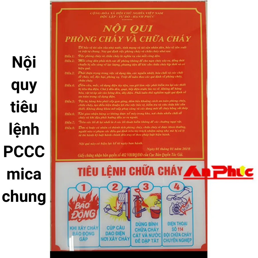nội quy tiêu lệnh PCCC