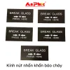 Kính nút nhấn khẩn báo cháy Kính nút nhấn khẩn báo cháy