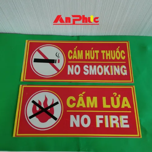 bảng cấm lửa cấm hút thuốc