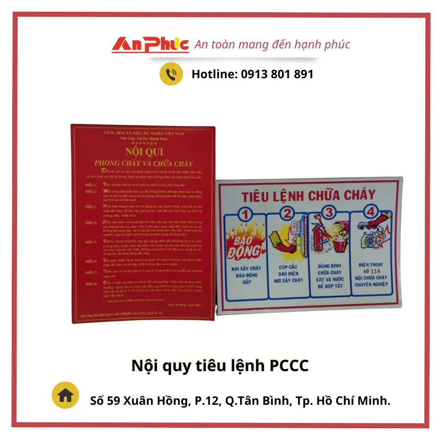 Nội quy tiêu lệnh – Tổ liên gia PCCC
