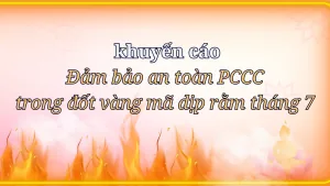 an toàn PCCC trong khi đốt vàng mã