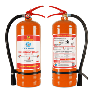 Bình chữa cháy Bột ABC 4kg Dolphin